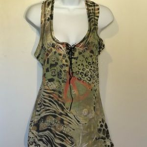 Buffalo David Bitton multi-print Tank, size M